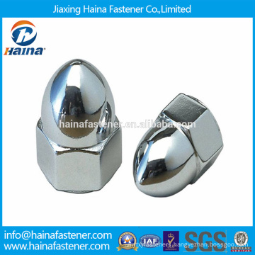 M16 Stainless Steel Domed Head Hex Flange Cap Nut